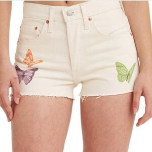 Levis 501 Womens Give Me Butterflies High Rise Denim Shorts NWT​​
